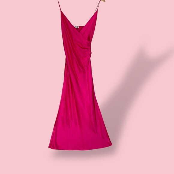 Zara Fuchsia Midi Dress - Picture 2 of 11